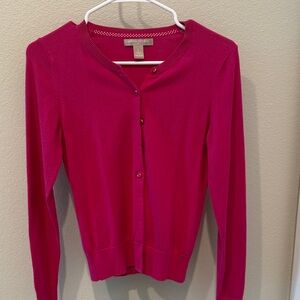Banana Republic Women's Pink Cardigan Sweater